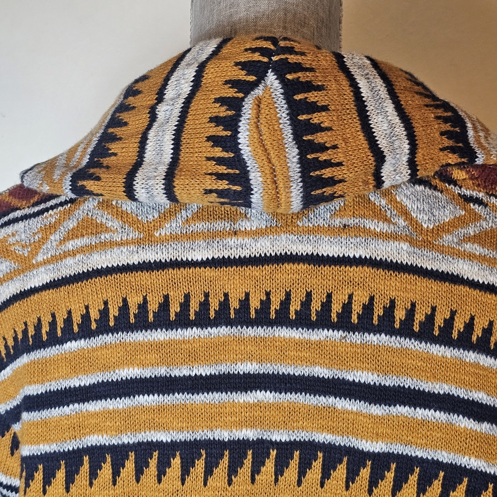 American Rag Cardigan Sweater - Men's Size L - Aztec Southwest Scandi Grandpa - Picture 11 of 13